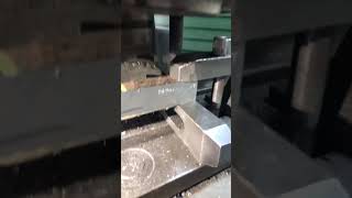 USING THE MILLING MACHINE TO GET CARBON STEEL SAMPLE TO TENSILE SAMPLE TESTING STANDARD SIZE 1 [upl. by Zacek965]