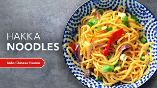 Street Style Hakka Noodles  Vegan IndoChinese Dish  Indian Veggie Chow Mein Recipe [upl. by Flanagan]