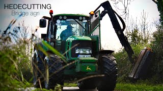 HedgecuttingJOHNDEERE 6830Bridge agri [upl. by Navanod953]