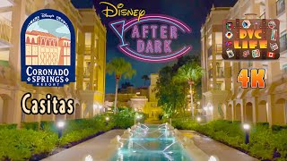 Disney After Dark 4K  Disneys Coronado Springs  Casitas [upl. by Nilak]