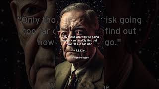 TS Eliot Risk and Discovering Your Potential [upl. by Gnaw]