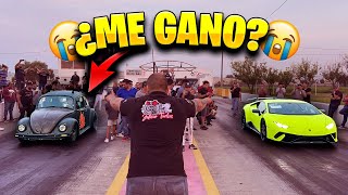 LAMBORGHINI HURACAN PERFORMANTE VS BOCHO TURBO CARRERA EN EL AUTODROMO  ALFREDO VALENZUELA [upl. by Inej]