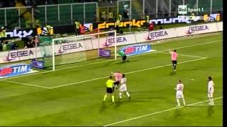 Palermo  Milan SF RIT Coppa Italia 20102011 [upl. by Holmann161]