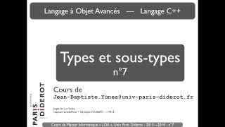 Langage C  n°7  Types et soustypes  Univ Paris Diderot [upl. by Jenkins]