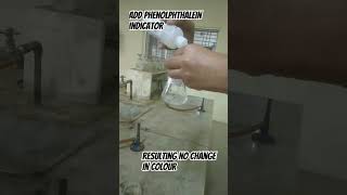 Phenolphthalein indicator and acid test  By Akash Sir shortsfeed shorts trendingshorts [upl. by Asirehc]