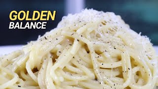 Cacio e Pepe with ONLY 3 INGREDIENTS  Pasta of the Month [upl. by Ahseki151]