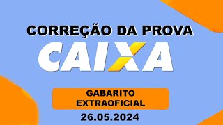 Caixa Econômica 2024  Gabarito Extraoficial  Correção da Prova  Técnico Bancário Novo [upl. by Yralih]