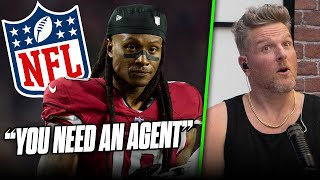 DeAndre Hopkins Hires Agent NFL No Longer Allowing Players To Represent Themselves  Pat McAfee [upl. by Palestine]