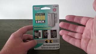 Defender Security Door Lock for Home Security  Review amp Installation [upl. by Eenor457]