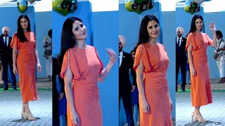 Katrina Kaif Looking Like A Wow In Classy Elegant Look Arrived At Isha Ambanis Twins Kids 1st Bday [upl. by Ahtamas460]