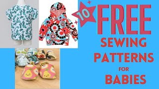 10 Free Baby Sewing Patterns  Frugal Friday [upl. by Leirum648]