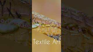 Make a simple landscape in textile art using scraps and very easy hand sewn stitches [upl. by Hakkeber]