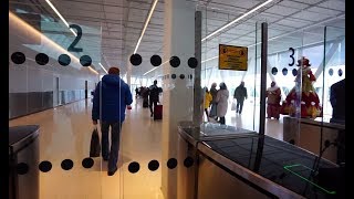 Sweden Stockholm Tallink Silja Line terminalen boarding cruise ship MS Isabelle to Riga [upl. by Fabri]