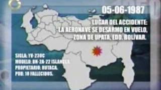 HISTORIA ACCIDENTES AEREOS VENEZUELA [upl. by Gnik748]