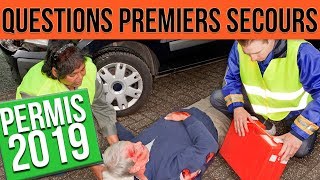 QUESTIONS PREMIERS SECOURS  Permis 2023 [upl. by Durno]