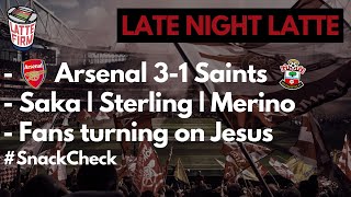 Arsenal 31 Southampton  Saka  Sterling  Merino  Jesus  LateNightLatte [upl. by Augustin12]