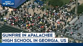 US School Shooting  Shooting At High School In USs Georgia Casualties Feared Suspect Held [upl. by Sillert865]