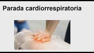 Parada Cardiorrespiratoria PCR Intrahospitalaria [upl. by Drona59]