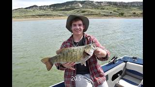 Fishing Fort Peck Montana  Fourchette Bay in May [upl. by Surad660]