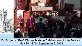 Brigette Matson Funeral Service [upl. by Kaile]