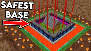 What is the Safest Base Possible in Minecraft [upl. by Lyrpa]