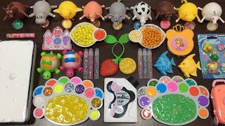 Mixing Random Things Into Glossy Slime  Most Satisfying Slime Videos 4 [upl. by Ttenaej526]