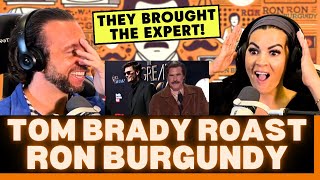 RON WAS A PERFECT CHOICE FOR THIS First Time Reacting To Tom Brady Roast With Ron Burgundy [upl. by Oshinski837]