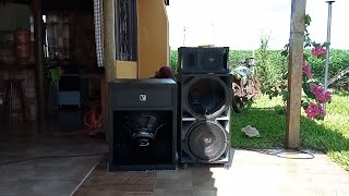 Teste Comparativo T18 Tapped Horn vs Caixa Dutada Bass Reflex Parte 1 [upl. by Adamina707]