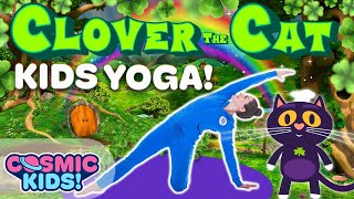 Clover the Lucky Cat  A St Patricks Day Kids Yoga Adventure [upl. by Danieu]