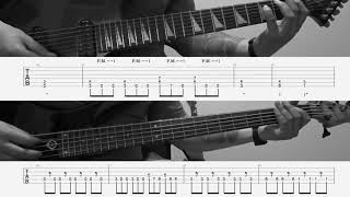 MeshuggahChoirs of Devastation Guitar amp Bass Playthrough with OnScreen Tabs [upl. by Hcnarb]