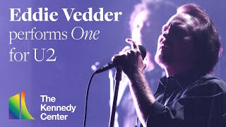 Eddie Vedder performs quotOnequot for U2 Full Version  45th Kennedy Center Honors [upl. by Ayalahs26]