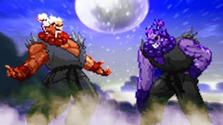 Death Ogre Akuma vs Blue Ogre Akuma Street Fighter Mugen [upl. by Adnuahsal]