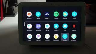 Google Nesthub Apps icons User interface [upl. by Ak]