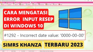 Mengatasi error input resep simrs khanza  SIMRS KHANZA 2023 [upl. by Niaz]