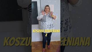 Bawełniana koszula z Bonprix bardzo ładnie leży na sylwetce plus size 😉 mierzymy plussize madziof [upl. by Raimund]