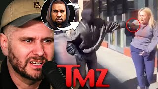 Kanye West Attacks TMZ Employee [upl. by Highams3]