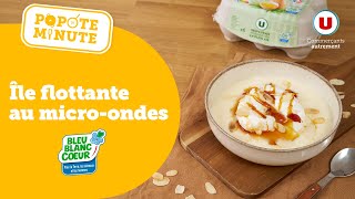 Une recette d’île flottante au microondes  c’est dans Popote Minute [upl. by Norrahc]