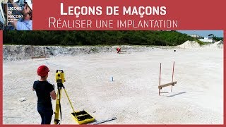 Les bons gestes en maçonnerie  Réaliser une implantation [upl. by Adolph]