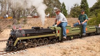 Firing up and running the Canadian National 6060 482 live steam locomotive [upl. by Ardnazil]