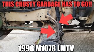 Abel LMTV build part 199 Front CTIS vent and brake line upgradesreplacements [upl. by Hasila]