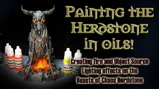 Painting the Herdstone in oils with Object Source Lighting effect [upl. by Htaek222]