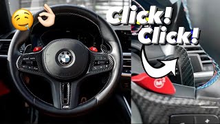 Adjustable Magnetic Paddle Shifters are AMAZING How to Install  Review [upl. by Eiramanna797]