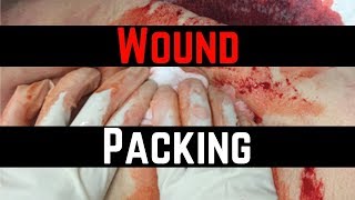 Bleeding Control Wound Packing [upl. by Arno]