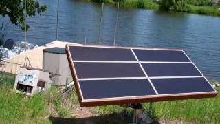 Solar Tracker Close up of control system [upl. by Aihsakal996]