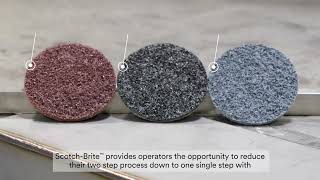 Scotchbrite™ Grinding Demo Video English [upl. by O'Hara542]