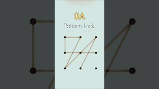 9A Pattern lock ideas trend shortsfeed mobilepattern screen lock viralvideo [upl. by Gnidleif91]