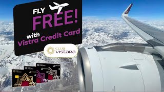 Free Flight Ticket Credit Card  How To Book Vistara Complimentary Flight Ticket Vistara Credit Card [upl. by Eleik580]