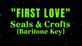 First Love by Seals amp Crofts Low Male Key Karaoke [upl. by Lecram]