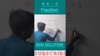 Fraction Addition Subtraction multiplication division maths mathproblem tricks कक्षा10वीगणित [upl. by Loise]