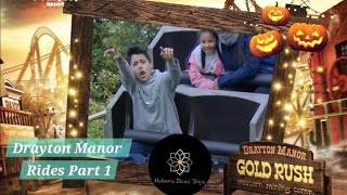 Drayton Manor Rides part 1  Halloween special [upl. by Lexis]